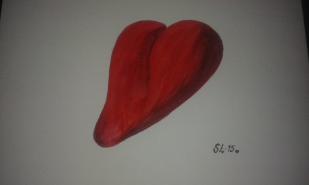 Mjukt hjärta (30,5x22,9cm) 200:-